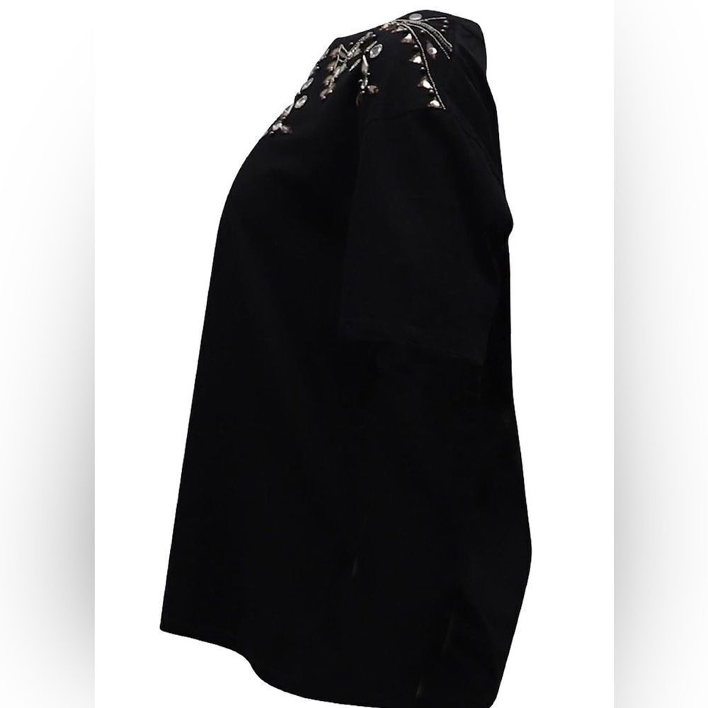 Sandro Embellished Black Top, S - Picture 2 of 11